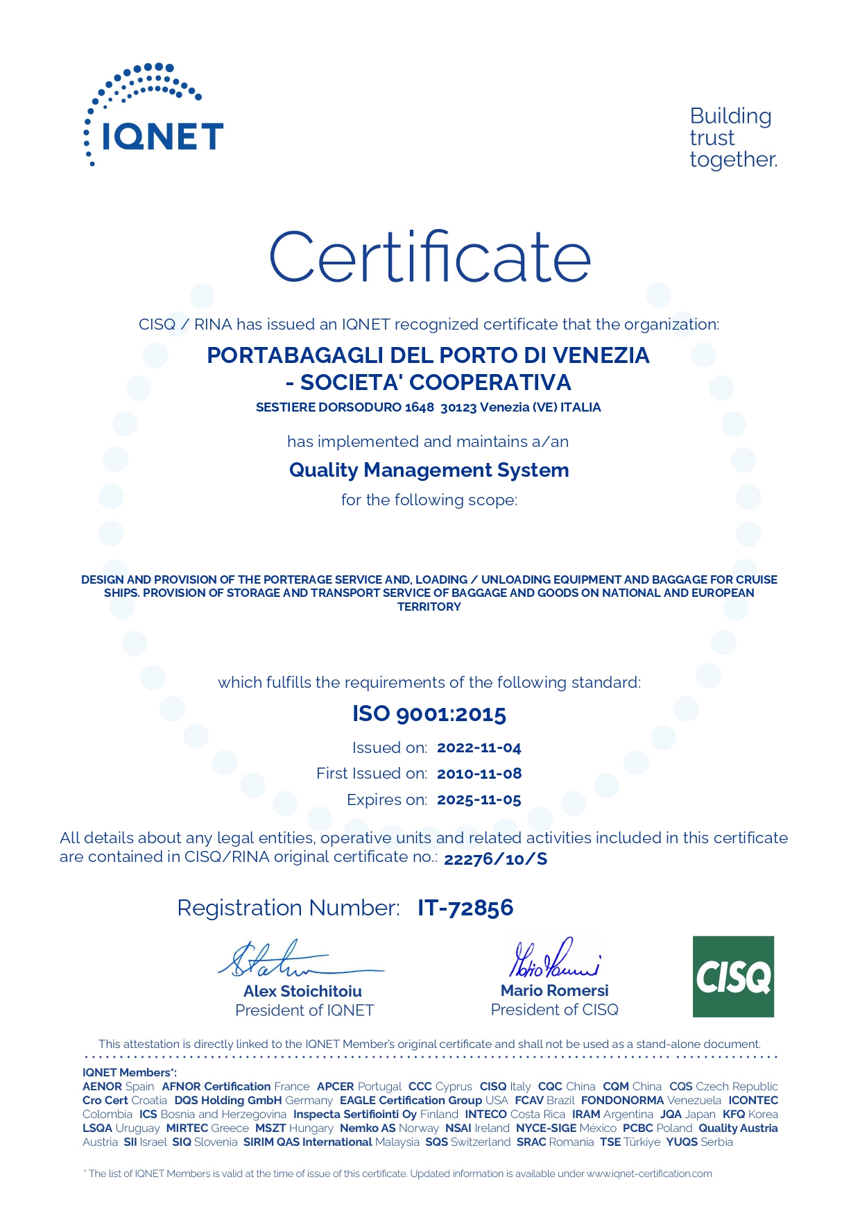 Documento ISO 9001:2015